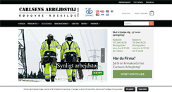 Desktop Screenshot of carlsens-arbejdstoj.dk