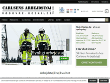 Tablet Screenshot of carlsens-arbejdstoj.dk